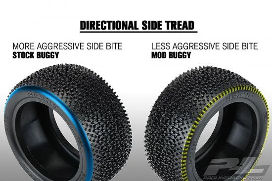 ProLine Hexon 2.2 Z4 Astro/ Carpet Buggy Rear Tyres &mdash; image 9 of 13