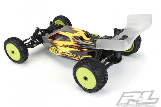 ProLine Mini-B Prism Tyres Mounted On Yellow Wheels Rear &mdash; image 6 of 11