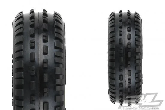 ProLine Mini-B Wedge Tyres Mounted On Yellow Wheels Front — image 9 of 11