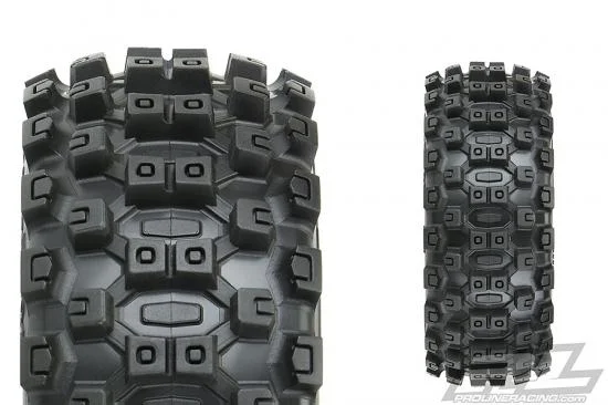 ProLine Badlands MX M2 Tyres Pre-Mounted on Mach 10 Black 1:8 Buggy Wheels (2) — image 8 of 10