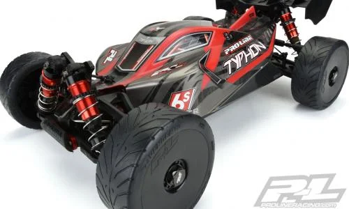 ProLine Avenger HP S3 Belted 1:8 Buggy Tyres - Mounted on Black Wheels (2) — image 5 of 5
