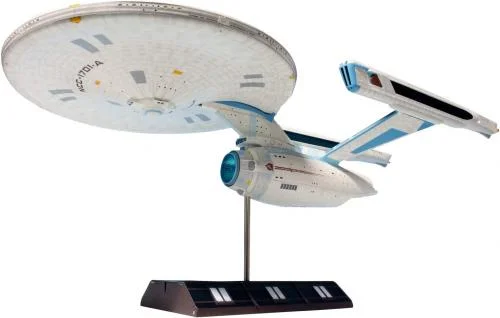 Polar Lights USS Enterprise Refit – Maquette Star Trek échelle 1:350 – Modèle Très Détaillé, Kit Colle/peinture Non Inclus