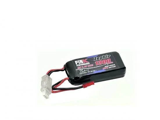 Pink Performance Zephir LiPo 2S 7.4V-1300-35C (JST) 72x34x15mm 71g — image 2 of 2