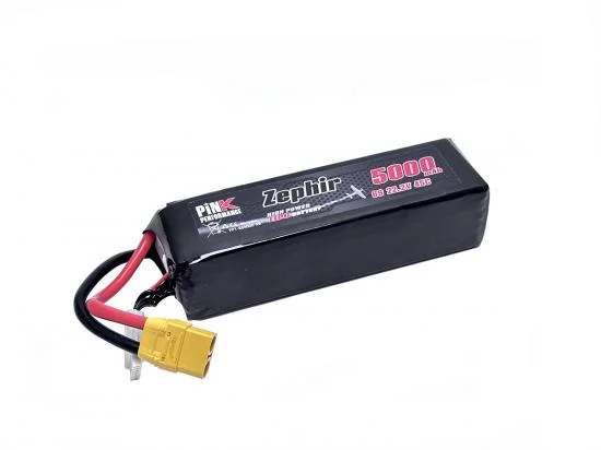 Pink Performance Zephir LiPo 6S 22.2V-5000-45C (XT90)160x46x44mm 735g &mdash; image 2 of 2