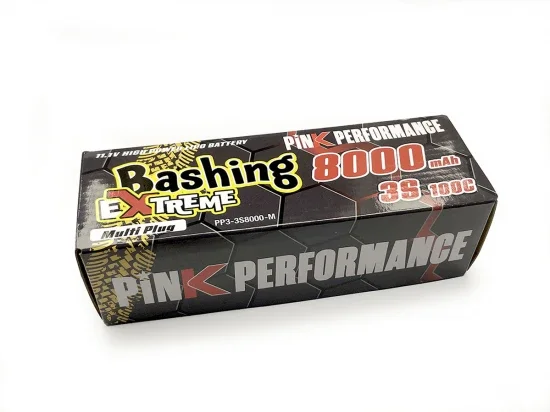 Pink Extreme Bashing LiPo 3S 11.1V-8000-100C Multi 157x47x34mm 515g — image 3 of 3