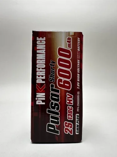Pink Pulsar Shorty LiPo 2S 7.6V-6000-130C (5mm) 96.5x47.7x26mm 225g — image 2 of 4