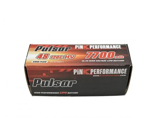 Pink Performance Pulsar LiPo 4S 15.2V-7700-130C(5mm) 139x47x48mm 600g — image 2 of 5