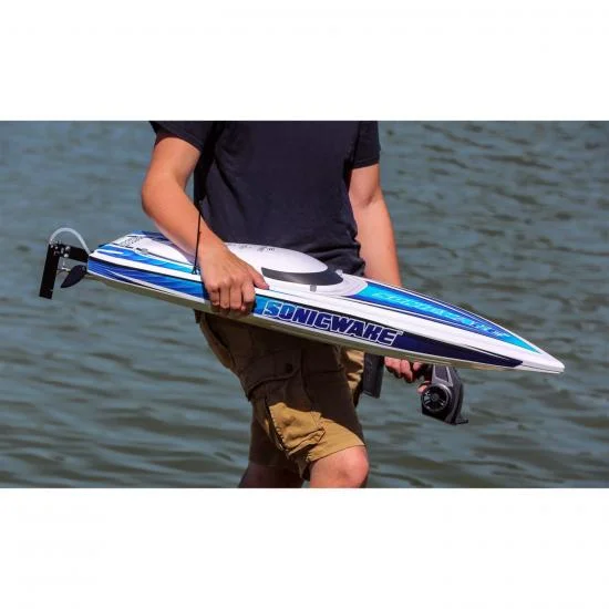 Pro Boat Sonicwake 36 - White/Blue — image 4 of 16