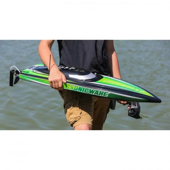Pro Boat Sonicwake 36 - Black/Green — image 3 of 16