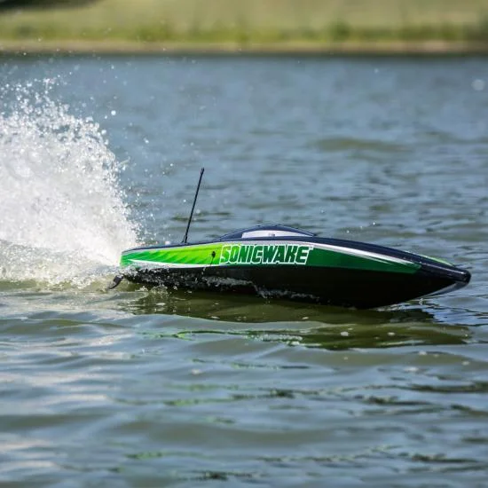 Pro Boat Sonicwake 36 - Black/Green — image 2 of 16