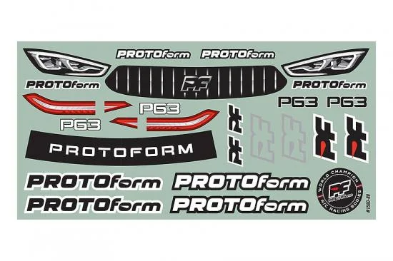 ProLine Protoform P63 Lightweight (0.65mm) Clear Bodyshell - 190mm — image 6 of 14