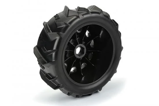 ProLine Dumont Paddle Tyres Pre Mounted on 5.7 Raid Black Wheels (2) — image 5 of 10
