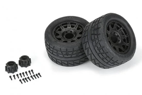 ProLine Menace HP 3.8 Belted Tyre On Raid Black 8x32 17mm Hex Wheels (2) — image 9 of 12
