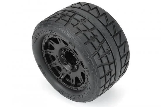 ProLine Menace HP 3.8 Belted Tyre On Raid Black 8x32 17mm Hex Wheels (2) — image 8 of 12