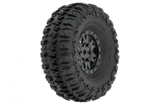 ProLine Trencher 1.0 Tyres On Mini IMPULSE Black Wheels - SCX24 — image 2 of 8
