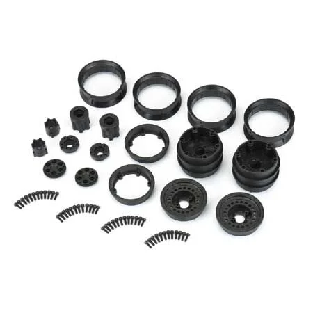 ProLine Carbine 1.9 Black Internal Beadloc Dually Wheels (2)