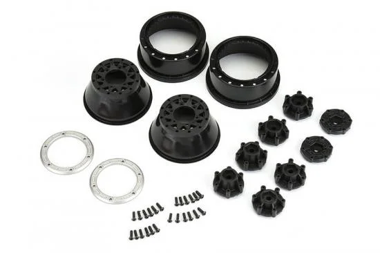 ProLine Raid 2.2/3.0 Silver/Black Beadloc 6X30 SC Wheels (2) — image 4 of 8