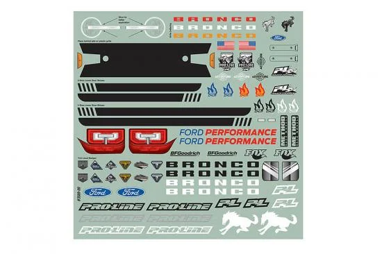 ProLine 2021 Ford Bronco Clear Body Set + Accessories (290mm WB) &mdash; image 11 of 21