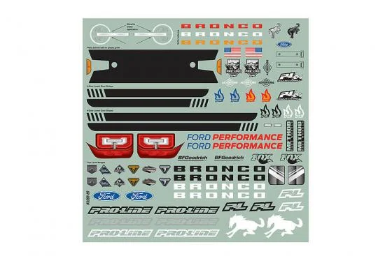 ProLine 2021 Ford Bronco Clear Body Set + Accessories (313mm WB) &mdash; image 11 of 21