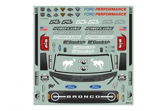 ProLine 2021 Ford Bronco Clear Bodyshell For Stampede/Granite — image 9 of 14