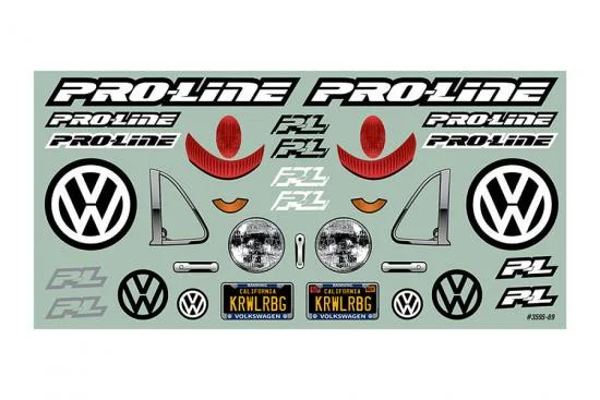 ProLine Volkswagen Beetle Clear Crawler Bodyshell (313mm WB) — image 7 of 13