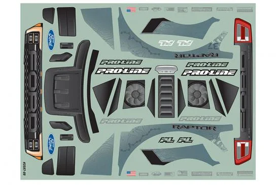 ProLine 2022 Ford F-150 Raptor Clear Body For Arrma Vorteks — image 7 of 12