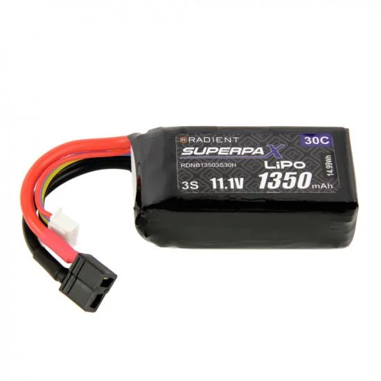 Radient Lipo 3S 1350Mah 11.1V 30C HCT Deans — image 2 of 2