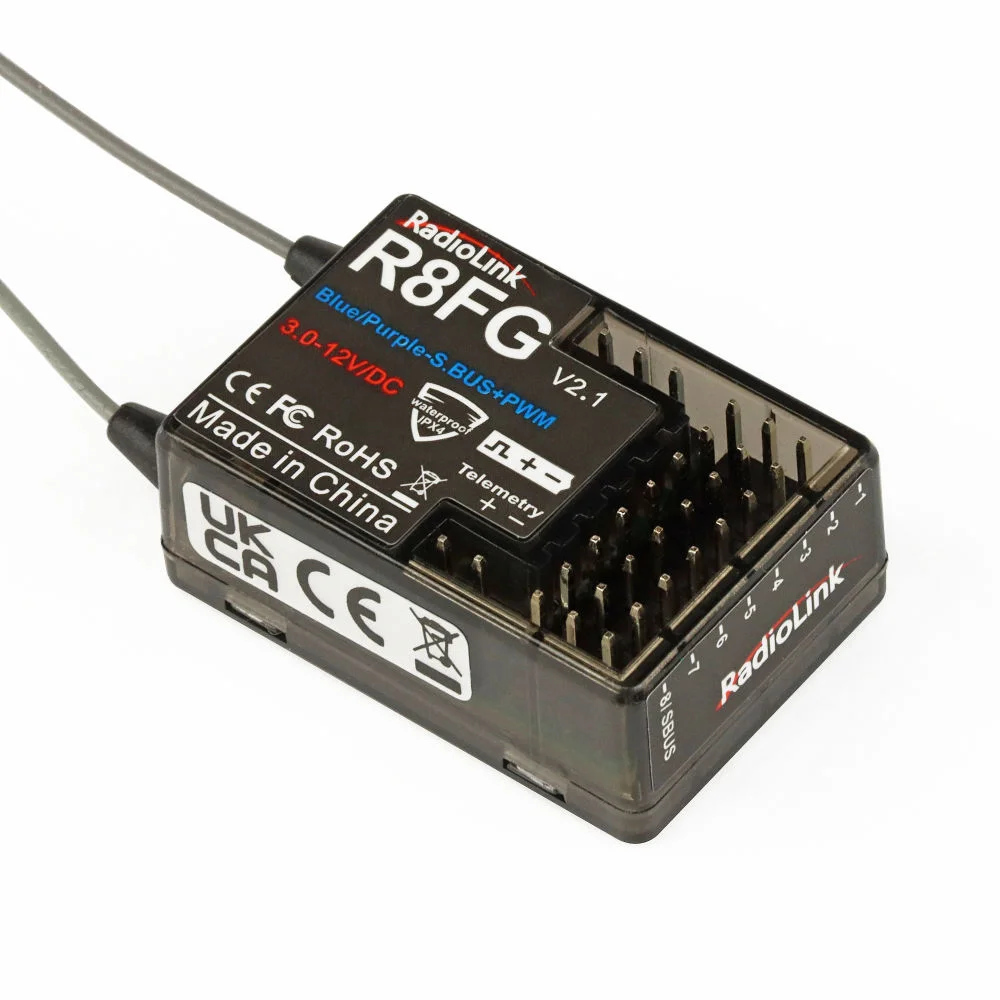 RadioLink R8FG 8-Channel Receiver with Gyro (RLKR081009)