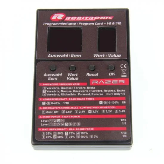 Robitronic Razer ESC LED Program Box (for Ten and Eight) — image 3 of 8