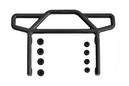 RPM Rear Bumper For Traxxas Elec Rustler 2WD - Black — image 2 of 4