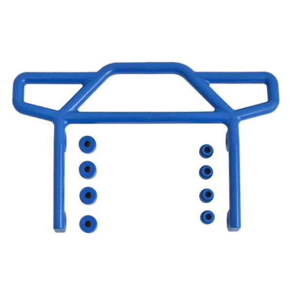 RPM Rear Bumper For Traxxas Elec Rustler 2WD - Blue