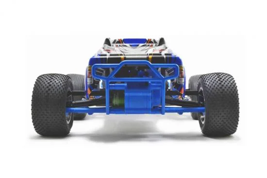 RPM Rear Bumper For Traxxas Elec Rustler 2WD - Blue — image 3 of 4