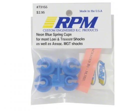 RPM Losi + Traxxas Spring Cups Blue — image 2 of 3