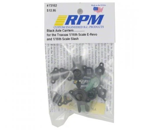RPM Axle Carriers For Traxxas 1:16 Slash/E-REVO (Replaces TRX7034) - 1 Pair - Black &mdash; image 2 of 3