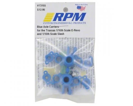 RPM Axle Carriers For Traxxas 1:16 Slash/E-REVO (Replaces TRX7034) - 1 Pair - Blue — image 2 of 3