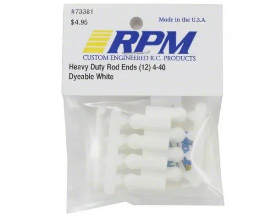 RPM Heavy Duty Rod Ends (12) White — image 2 of 2