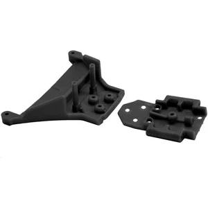 RPM Front Bulkhead for Slash 4x4 LCG Chassis (TRX-7430) - Black