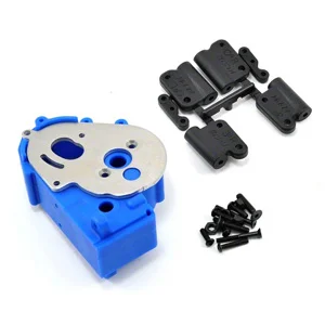 RPM Hybrid Gearbox Housing and Rear Mounts - Fits Traxxas 2WD Slash/Stampede/Rustler/Bandit - Blue