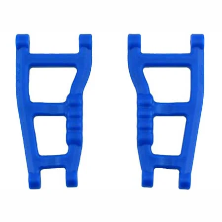 RPM Rear Wishbone Arms - Fit Traxxas 2WD Rustler and Stampede (Upgrades - TRX3655) - Blue &mdash; image 4 of 4