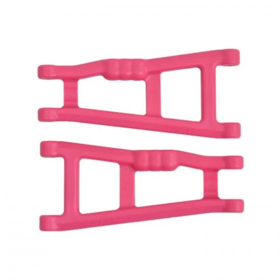 RPM Rear Wishbone Arms - Fit Traxxas 2WD Rustler and Stampede (Upgrades - TRX3655) - Pink — image 1 of 4