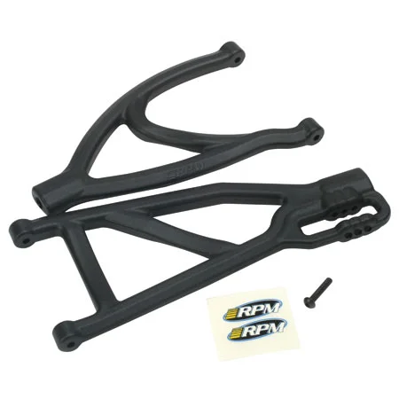 RPM Rear Arms For Traxxas REVO - 1 Upper And 1 Lower - Black — image 4 of 4