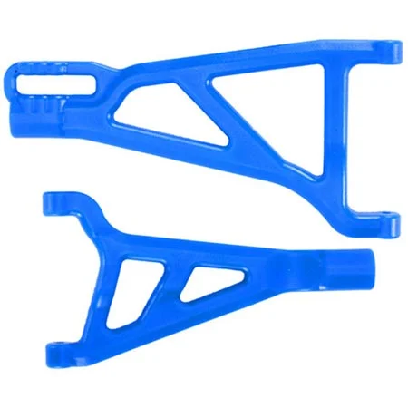 RPM Front Right Arms For Traxxas REVO - 1 Upper And 1 Lower - Blue — image 4 of 4