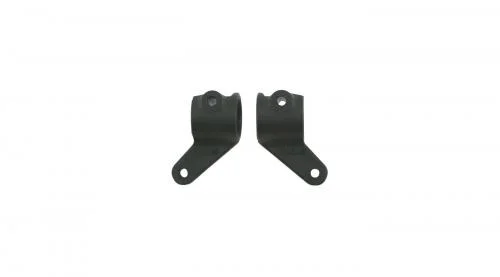 RPM Front Bearing Carriers For The Traxxas Slash, Rustler, Stampede, Bandit (Upgrades TRX3736) - Black &mdash; image 3 of 4