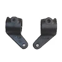 RPM Front Bearing Carriers For The Traxxas Slash, Rustler, Stampede, Bandit (Upgrades TRX3736) - Black