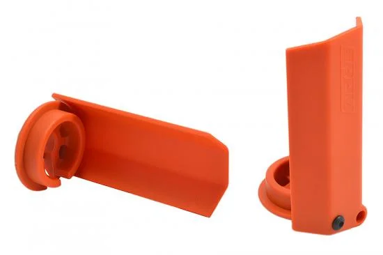 RPM Traxxas X-MAXX Shock Shaft Guards - Orange &mdash; image 2 of 3