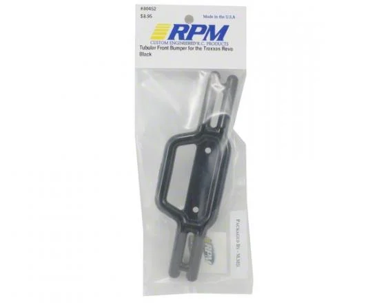 RPM Tubular Front Bumper For Traxxas REVO - Black — image 2 of 3