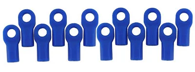 RPM Short Traxxas Rod Ends - Blue (12) (Upgrade for TRX5347) — image 1 of 3
