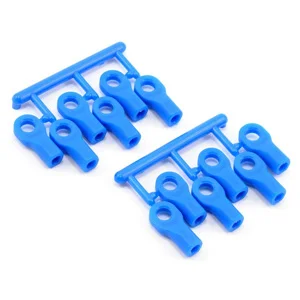 RPM Short Traxxas Rod Ends - Blue (12) (Upgrade for TRX5347)