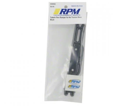 RPM Tubular Rear Bumper For Traxxas REVO - Black &mdash; image 2 of 2