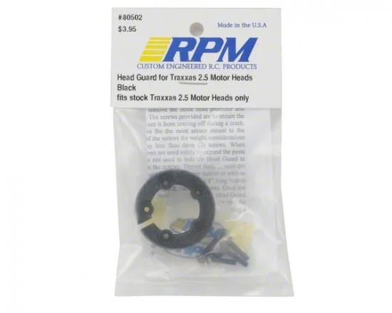 RPM Head Guard For Traxxas 2.5 / 2.5R Engines - Black — image 2 of 2